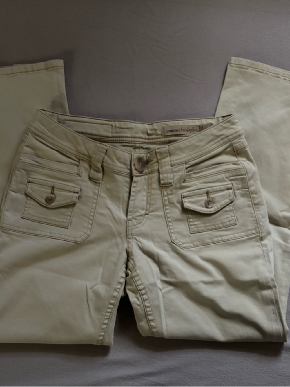 Christopher Blue Stretch Pants - Light Beige